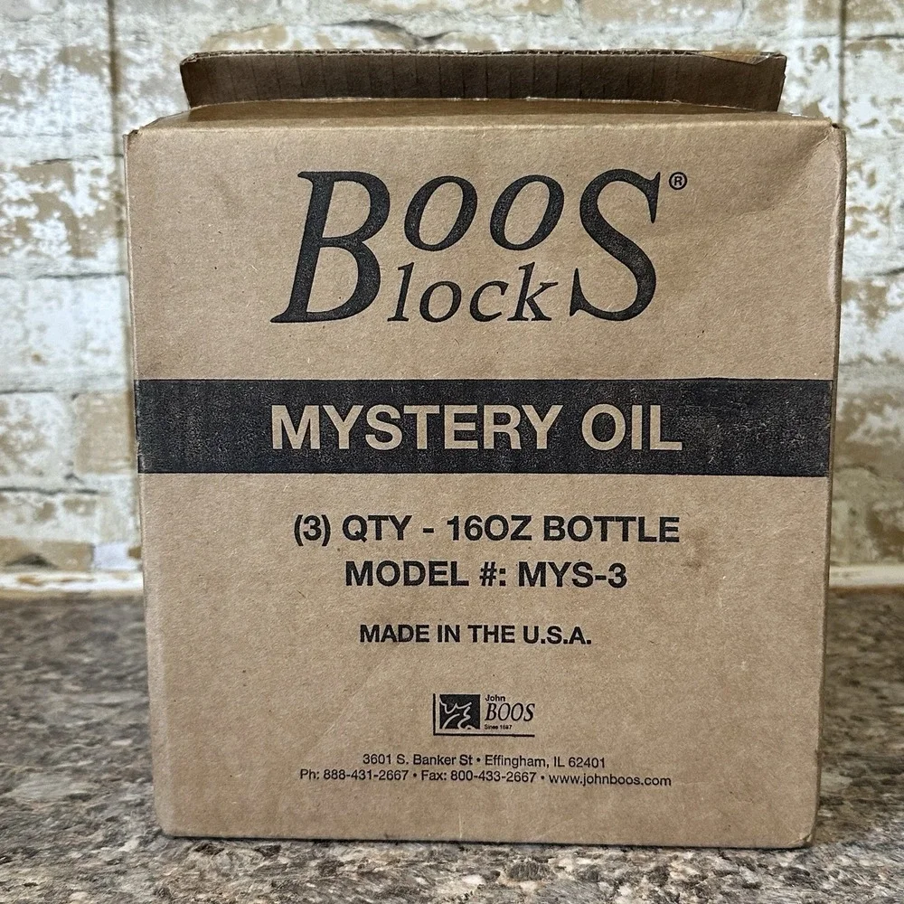 John Boos 3 16 Oz Boos Block Mystery Oil for Wood Kitchen Cutting Boards Counter